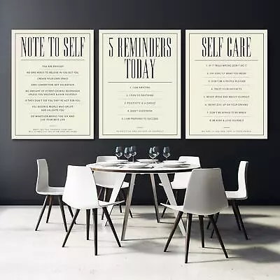 3 Piece Women Self Affirmation Inspirational Wall Art Canvas Prints Boss Lady • $59.95