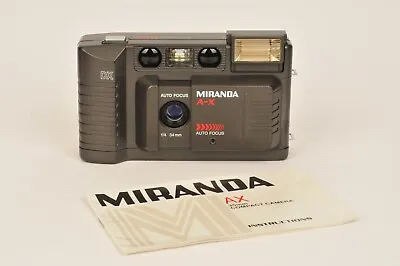 Miranda A-X Compact Prime Lens 35mm Film Camera • £27.99