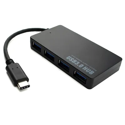 NEW USB 3.1 Type-C To Type-A Powered 4 Port Hub Adapter 5Gbps MacBook Windows • $18.76