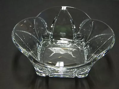 Miller Rogaska Crystal 10  Crystal Bowl Signed Heavy • $54.99