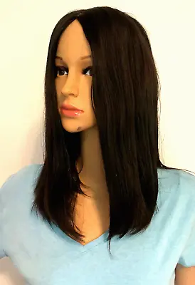 $780 • Buy Kosher Straight Wig Sheitel Dk Brown #2 Natural/Virgin Human Hair $1900+ Cap 18 