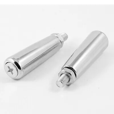 2 PCS Silver Tone Metal M8 Thread Revolving Handle For Grinder • $11.21