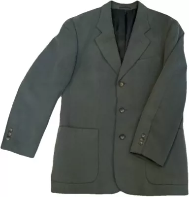 Men's Gray Jacket/Blazer Unknown Material 3 Buttons Crocodile Med (see Measure) • $8.50