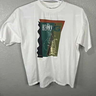 Vtg Kenny G Breathless World Tour 1993 White T-Shirt Size XL Jazz • $24.99