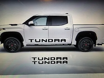 Compatible With Tundra Side Rocker Door  Text Graphics Vinyl Decals Logo • $44.95