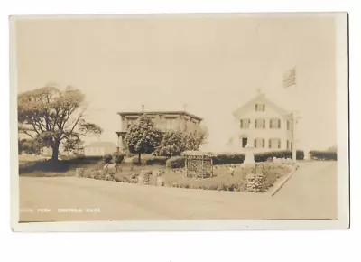 RPPC Real Photo Postcard Sears Park ~ Soldier Monument ~ Chatham Massachusetts • $24.95