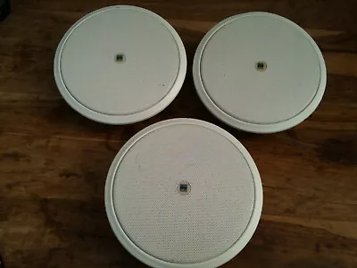 CES AUDIO QCM-8101 - 100v Line Ceiling Loud Speakers X3 Quick-Mount-Round White • £25