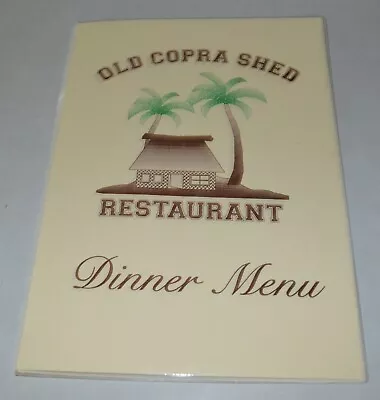 $24.99 • Buy Vintage Old Copra Shed Malolo Lailai Island, Fiji Restaurant TIKI Menu 