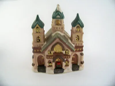 Vintage Holiday Porcelain Christmas Village Church • $12.97