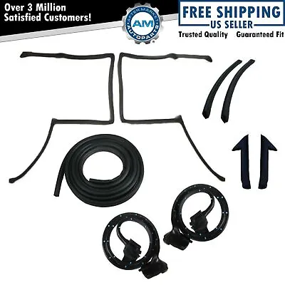 Rubber Door Hatch Weatherstrip Seals Set Kit For 82-92 Camaro Firebird W/ T-Tops • $492.85