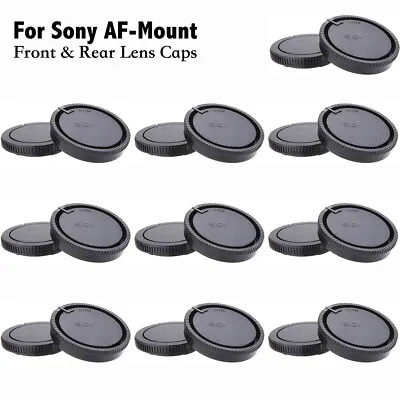 10PCS Front Body + Rear Lens Cap Cover For Sony Alpha A Mount AF DSLR Camera Lot • $10.45