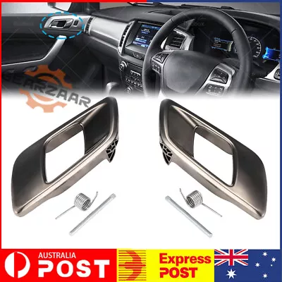 Bright Dark Chrome Left & Right Inner Door Handles For Ford Ranger PX/BT50 11-22 • $25.79