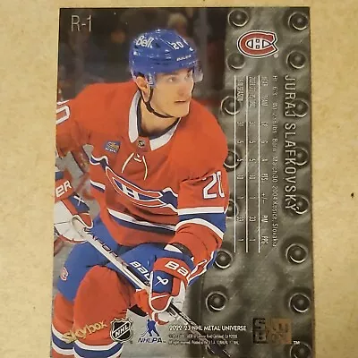 2022-23 Skybox Metal Universe Juraj Slafkovsky Retro Rookie #R-1 Canadiens • $2.50