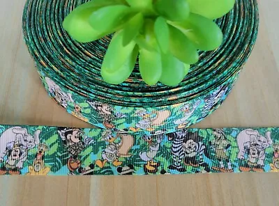 1  (1 YD) Mickey Mouse Animal Kingdom Ribbon Minnie Mouse Safari Zebra Jungle • $1.25