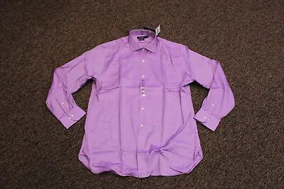 Polo Ralph Lauren Men's Easy Care SLIM FIT Button Up Shirt PURPLE - 17 34/35 • $9.95