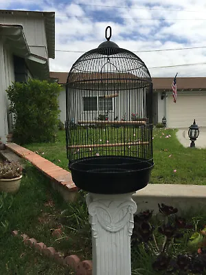 30  Round Dome Top Bird Finch Canary Cockatiel Parakeet LoveBird Flight Cage BK  • $54.62