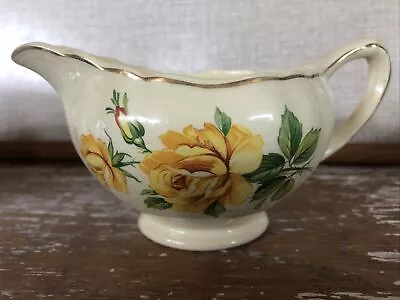 Vintage J & G Meakin SUNSHINE Vintage Milk Jug Creamer  Yellow Rose C1930s • $32