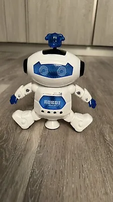 Music Walking Dancing Robot Flashing Lights 360° Body Spinning UK Seller🇬🇧 • £10.40