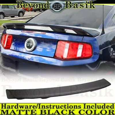 2010-12 2013 2014 Ford MUSTANG Cali Style Spoiler Rear Wing PAINTED MATTE BLACK • $64.85