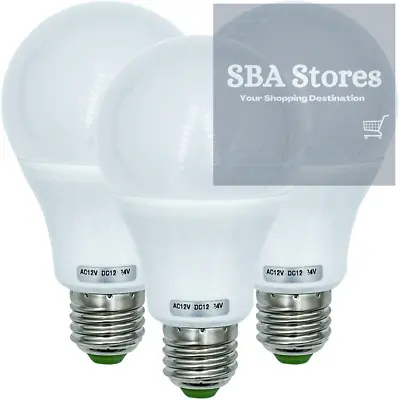 7W E27 LED Light Bulbs Medium Screw Base570 LM 50W 60W 70W 12V Low Voltage Lamp • £18.16