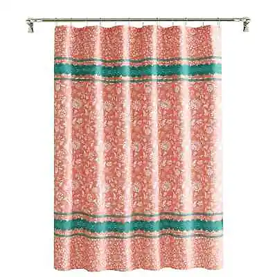 The Pioneer Woman Mazie Floral Lace Applique Cotton-Shower Curtain • £18.99