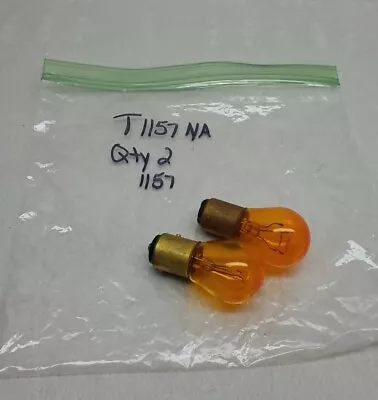 T1157NA Automotive Miniature Light Bulbs Amber Quantity 2 Pieces 1157 • $6.31