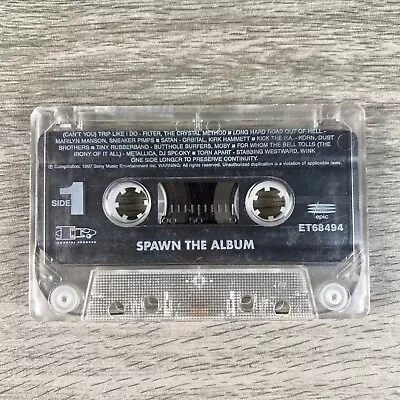 Cassette SPAWN The Album Soundtrack 1997 Filter Metallica Korn Alternative Metal • $10.99