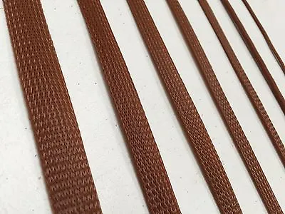 Brown Braided Sleeving Cable Harness Sheathing Expanding Sleeve In Many Sizes! • $2.49