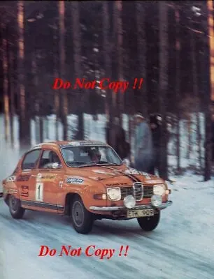 £4 • Buy Stig Blomqvist & Hans Sylvan Saab 96 V4 Swedish Rally 1975 Photograph 1