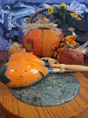 Set Of Two Orange Maracas Hand Painted In Mexico Lizards Mark 11 • $10