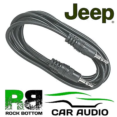 JEEP GRAND CHEROKEE WRANGLER 3.5mm IPod IPhone MP3 AUX IN Car Lead Cable • £3.95