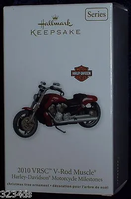 $14.99 • Buy 2011 Hallmark 2010 VRSC V-ROD MUSCLE #13 Harley-Davidson Milestones Ornament NEW