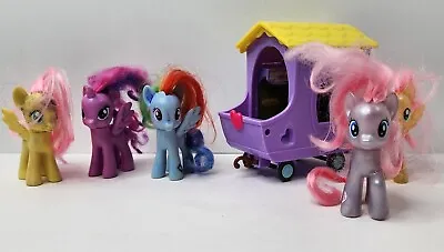My Little Pony 3  Figure Lot - Lot Of 5 My Little Ponies & Train Car - Read Desc • $23.77