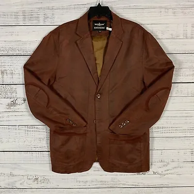 Barabas Mens Blazer Sz 54EU (XL US) Burnt Orange Unstructured Cotton Microfiber • $79.99