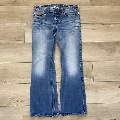 Diesel Zathan Bootcut Jeans Denim Button Fly Size 33x31 Made In Italy Western • $64.97