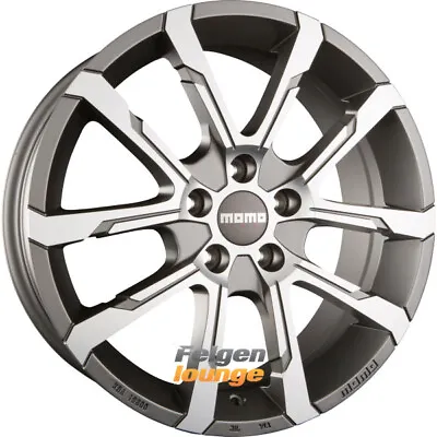 4x MOMO QUANTUM EVO Matte Anthracite Diamond Cut 7x17 ET42 5x114.3 • $765.72