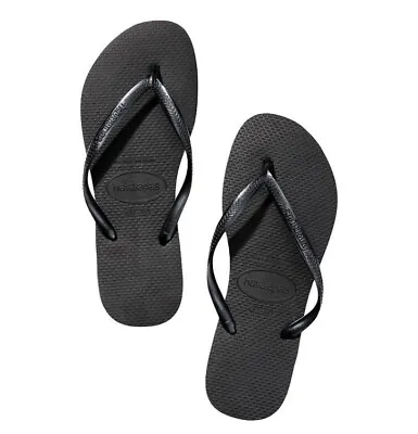 Victoria Secret/havaiana's Flip Flops NEW SIZE Large 9/10 Black • $36.50