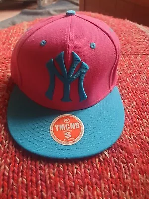 Ymcmb NY Snapback. Pink And Turquoise. • £12.50
