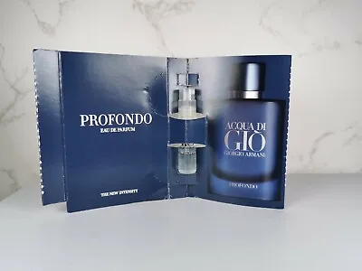 GIORGIO ARMANI Acqua Di GIO Profondo 2020 Men's Perfume Sample EDP 1.2ml Spray • $11.80