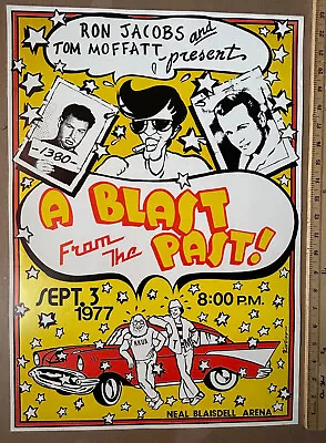 Blast Past Poster Oldies Concert 1977 Rock & Roll Hawaii Jacobs Moffat Not Elvis • $129.99