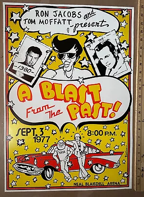 Blast Past Poster Oldies Concert 1977 Rock & Roll Hawaii Moffat Not Elvis • $189.99