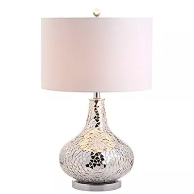 Jyl1056a Emilia 26  Mirrored Mosaic Led Table Lamp Contemporary Glam Bedside Des • $120.64