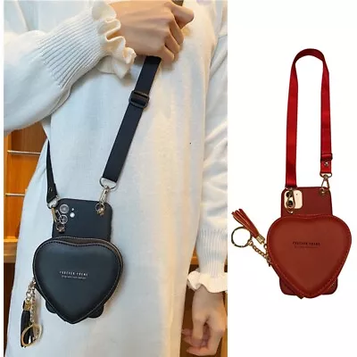 For OPPO Crossbody Wallet Case Coin Purse Cute Love Tassels Phone Cover +Strap • $12.71