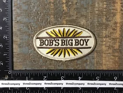 Vintage BOB'S BIG BOY Hamburgers Restaurant Company Logo Iron-On Patch Twill • $6.75