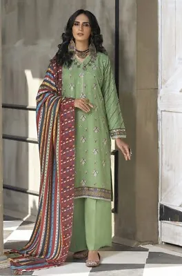 Ready To Wear Lakhany 3 Piece Embroidered Karandi Suit LSM-2538 • £40.99