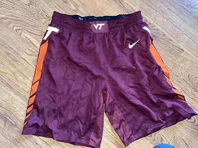 2018-19 Nike Virginia Tech Hokies #1 Isaiah Wilkins Game Worn Basketball Shorts • $99.99