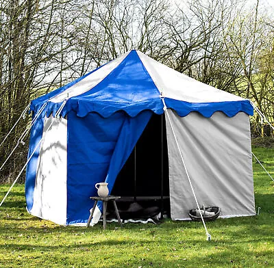 $719.99 • Buy Camping Tent Medieval Knight Harold Square Blue- White Water Proof Tent 3X3 M