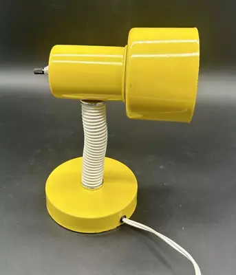 Vintage Desk Lamp Mid Century Modern Burman 1970’s Yellow Gooseneck All Metal • $40