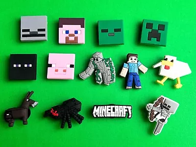 Minecraft Shoe Charms For Crocs Bracelet Shoe Wristband Video Game Lot • $2