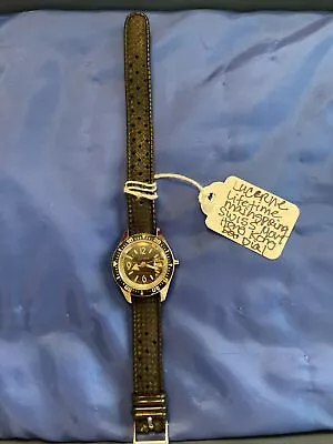 Vintage Lucerne Swiss Black Women Divers Watch 44125 • $27